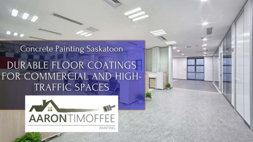 Concrete painting in Saskatoon for commercial concrete floors