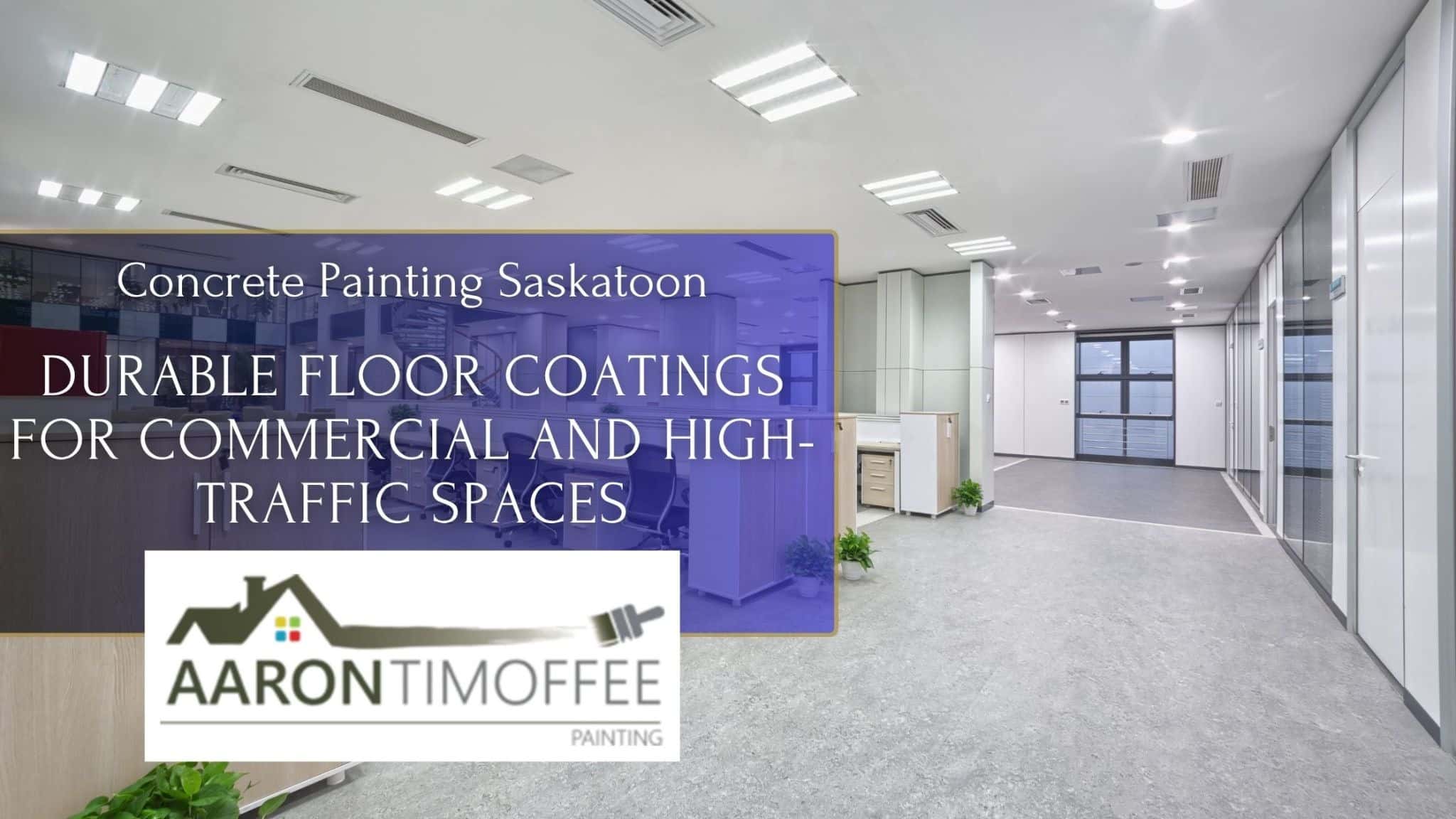 Concrete painting in Saskatoon for commercial concrete floors